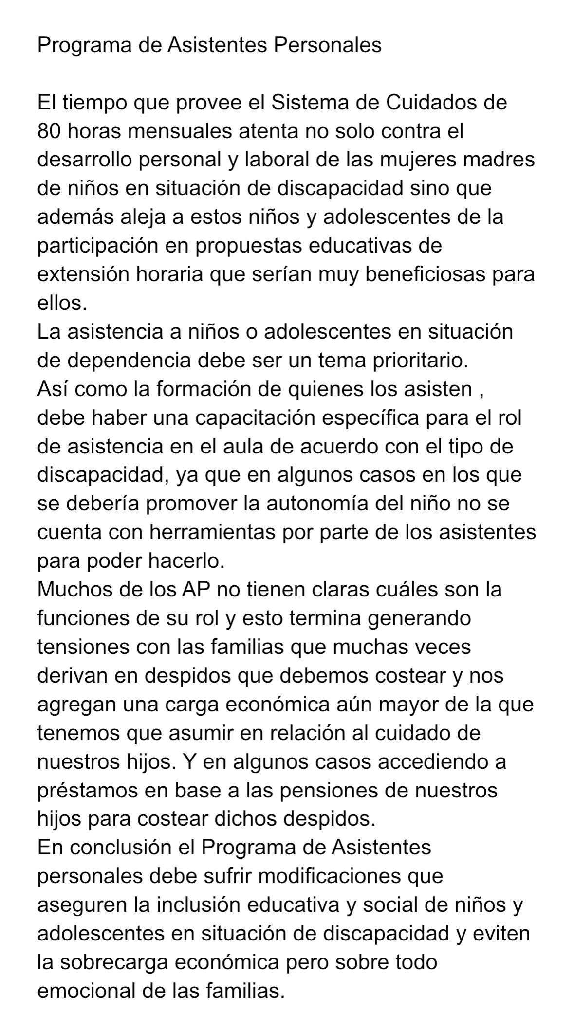 Imagen para los medios: Extensión de la cobertura de cuidados a niños y adolescentes en situación de dependencia severa.
