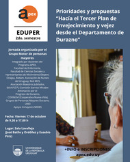 Propuestas del Grupo Motor de Personas Mayores para Tercer Plan Nacional de Envejecimiento 